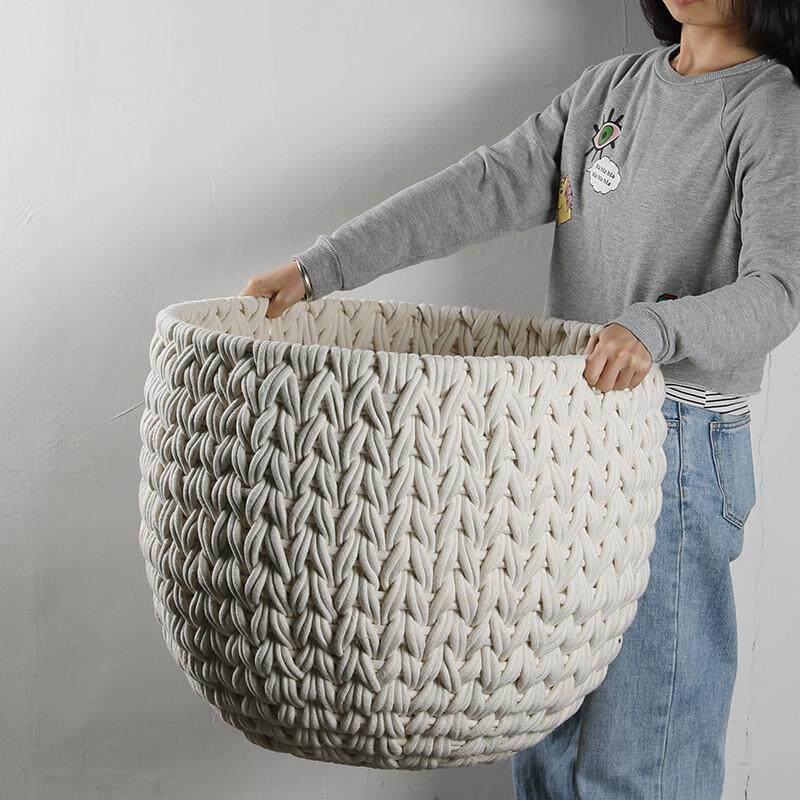 大号北欧脏衣篮轻奢收纳设计师民宿洗衣篓 客厅卧室收纳筐,收纳整理,其他收纳篮,淘宝优惠券,粉丝福利购,淘宝优惠卷