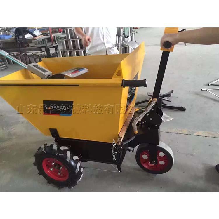 微型砂浆小推车独轮手升版电动车ITA级三轮车电动手推工程翻斗车