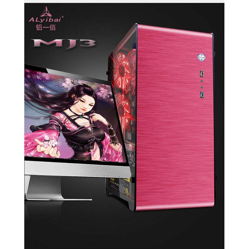 铝行者全铝迷你小机箱ITX MATX电脑游戏MJ3大电源全高显卡侧透