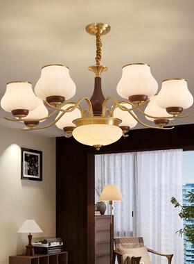 全铜中古风复客厅吊灯美护式眼餐厅灯2026新款大气古主卧室797吊