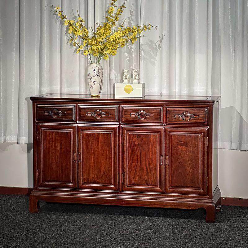 南美酸枝中式红木餐边柜客厅储物玄关收纳柜实木靠墙一体茶水酒柜,住宅家具,餐边柜,淘宝优惠券,粉丝福利购,淘宝优惠卷