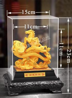 正品金马摆件绒沙金工艺品生肖马 4 S开店 送朋友业礼品 祝马到成