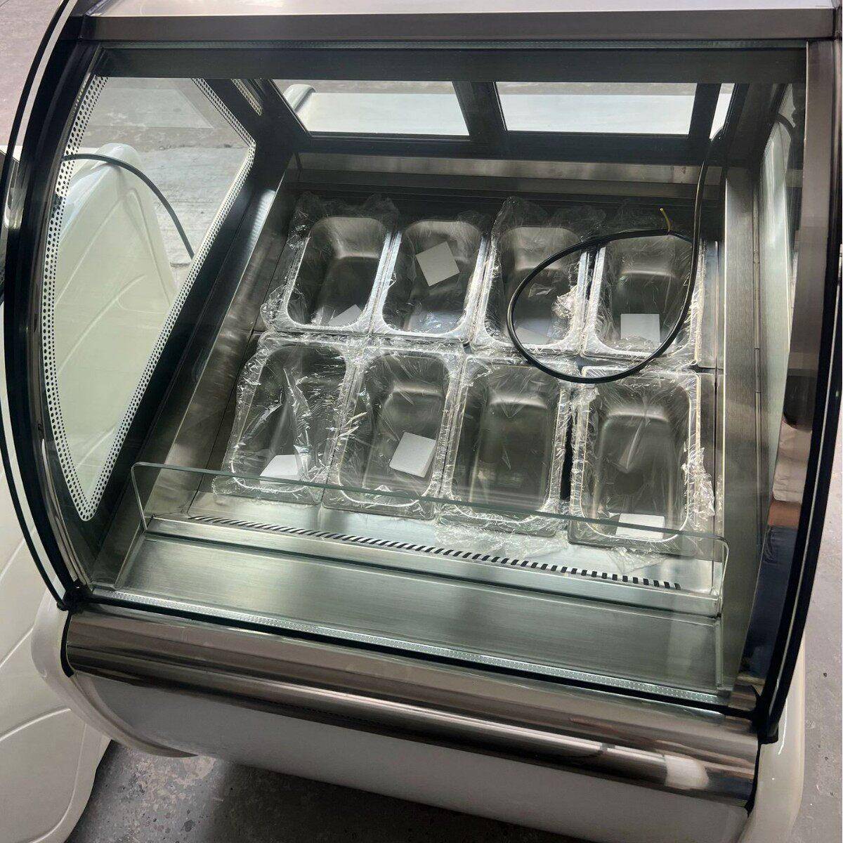 GelatoIcecreamDisplayFreezer商用超市冰激凌展示柜6盘冷柜