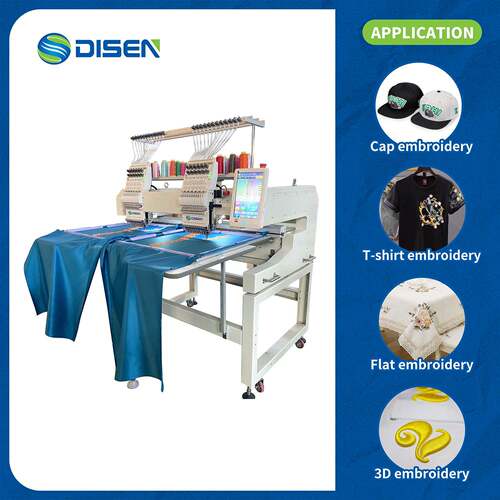 Customized 2 Head Digital Fully Automatic Embroidery Machine