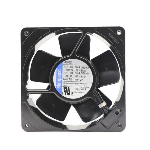 4606Z 德国ebmpapst 19/18W 115V 0.23/0.21A 12038 轴流散热风扇