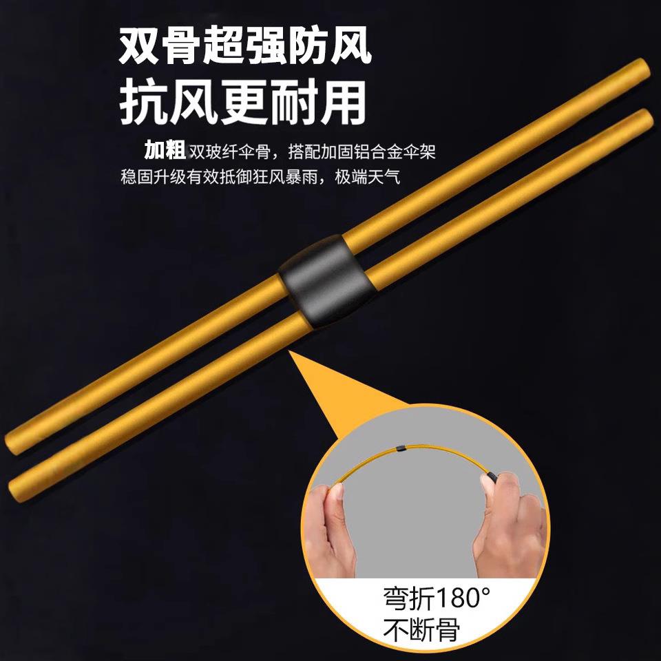1灯OYW6骨大雨全自动加大号加固男特反伞向伞晴雨两用抗风暴雨LED