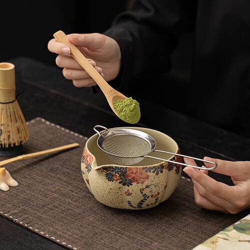 青花火件石红抹茶八套仿古打抹茶CYG25813套点茶整工具茶茶碗刷搅