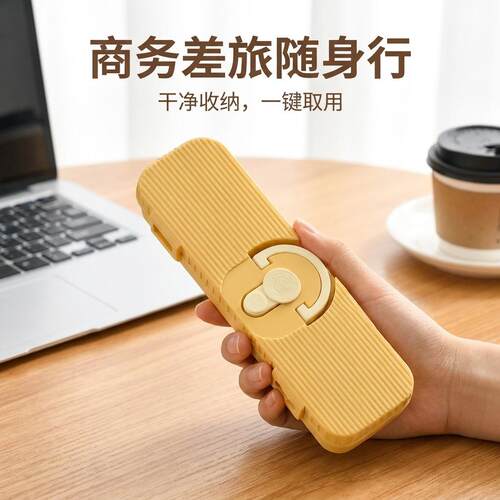 筷子收纳盒一人学生便携式勺子儿童多功能外出带饭旅行高级感家用