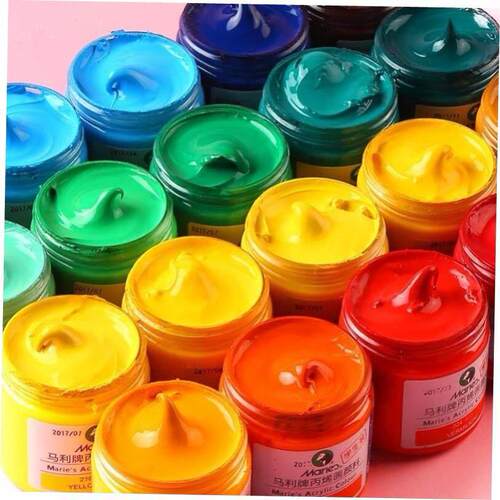 mali 500 acrylic paint white black 300 gold bottle waterproo