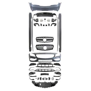 CLA45包围适用于奔驰CLA级W117改装 AMG包围保险杠尾唇尾喉2013