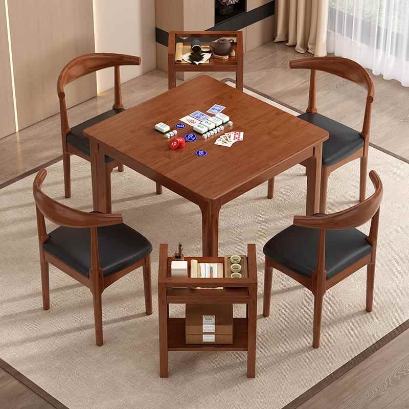 实木小方桌正方形八仙桌餐桌打牌桌子掼蛋专用桌棋牌桌四方桌茶桌