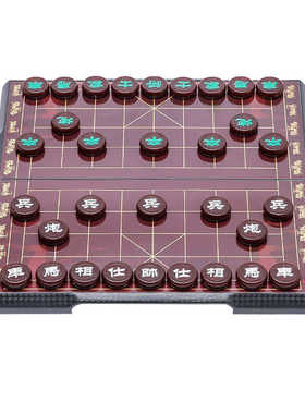 先行者3CM亚克力仿玛瑙中国象棋磁石折叠棋盘磁性棋子益智便携式