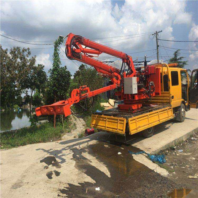 厂家供应公路边坡树枝修剪机车载式绿篱机高速护栏避障割草机
