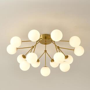 北欧设计师款 客厅灯现代简约大气卧室餐厅魔豆分子灯创意吸顶灯
