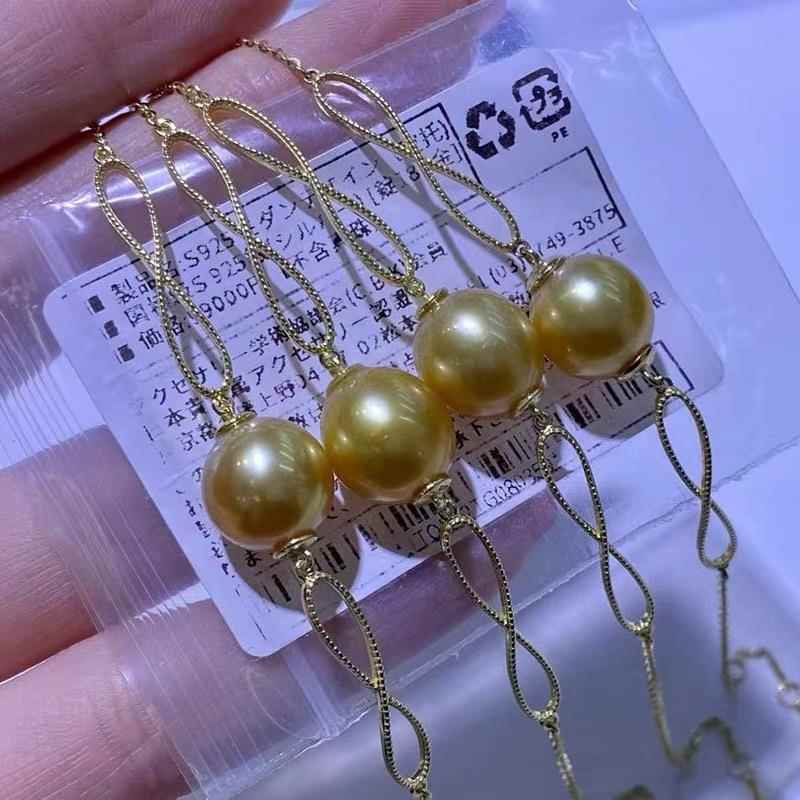 高档DY配件 S9I2银珍珠手链5空托优雅8字形手串手镯半成品手工银