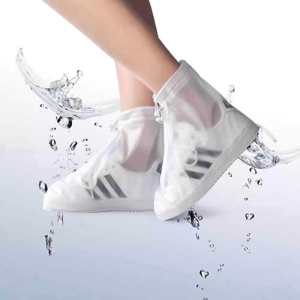 雨鞋套男女士户外防水下雨天鞋套防雨防滑耐磨底学生雨靴脚套鞋子