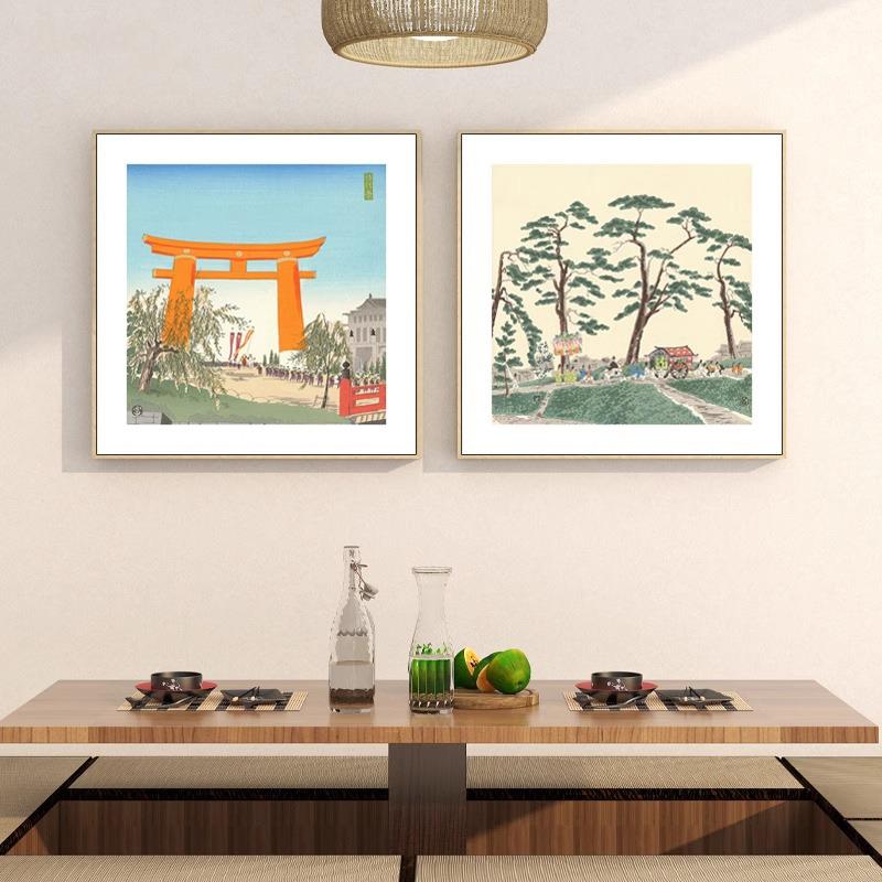 德力富吉郎挂画寿司料理店日式装饰画客厅壁画卧室日系居酒屋和风