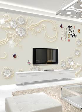 8d电视墙背景墙壁纸自粘3d立体壁贴客厅影视墙大气装饰贴画 画5d