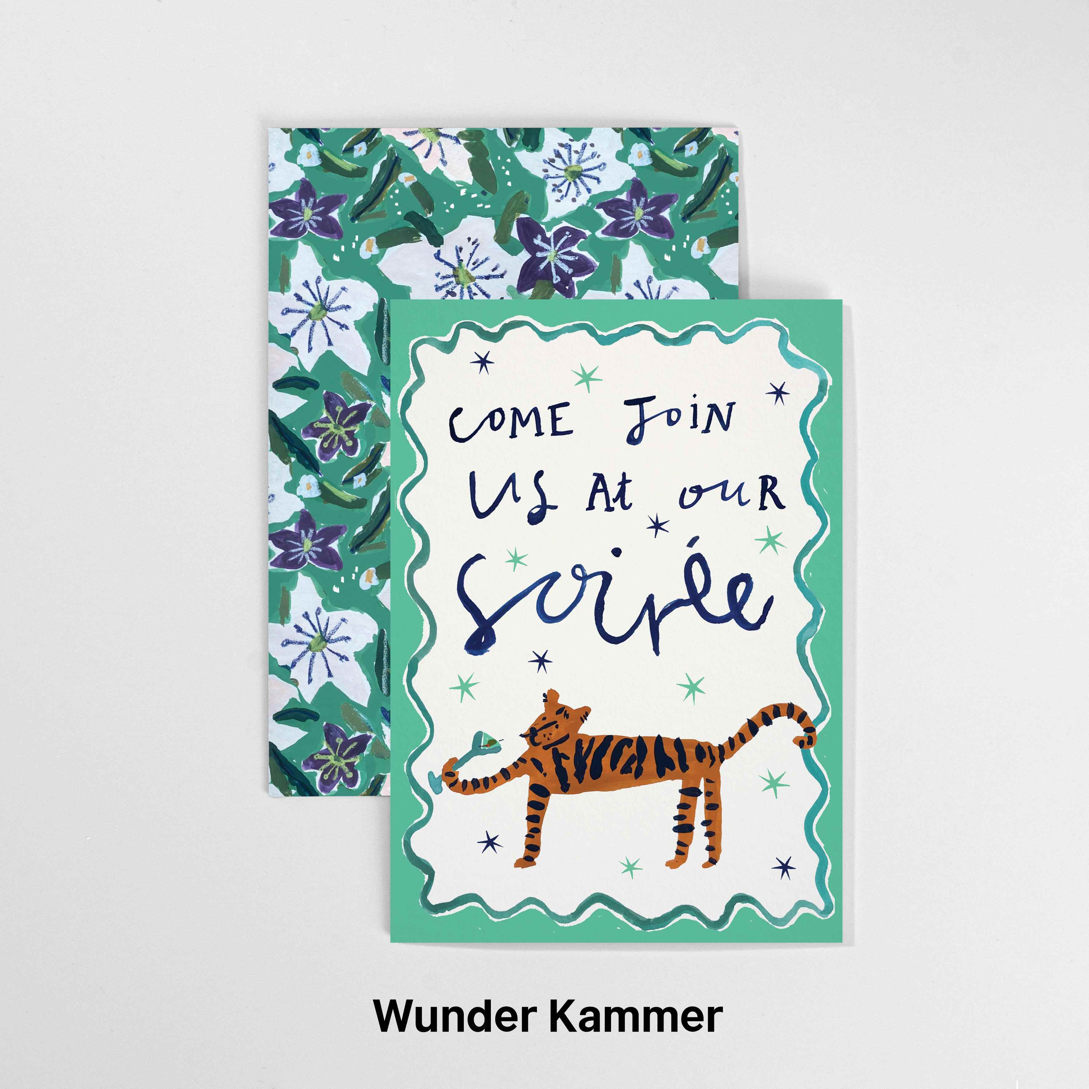 Wunder Kammer英国艺术家Pippa Hobbs合作原创圣诞新年系列贺卡