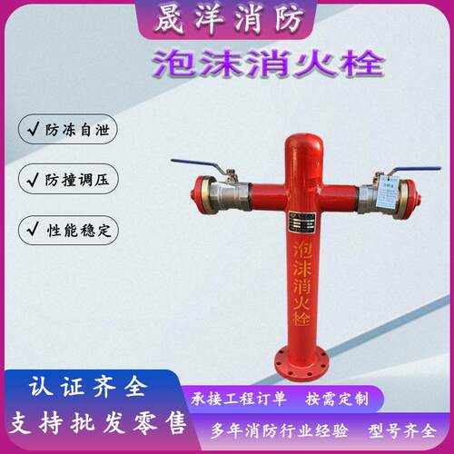 地上泡沫消火栓PS100/65泡沫消火栓DN100室外快开防冻防撞泡沫栓