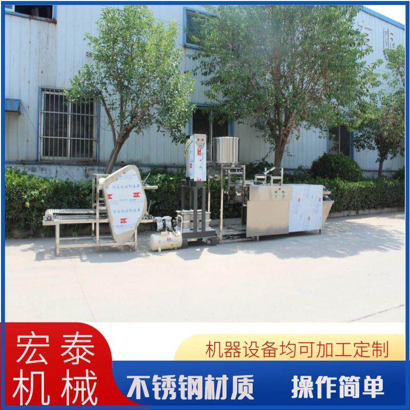东北做干豆腐的设备小型家用豆腐皮机一人操作的全自动豆腐皮机