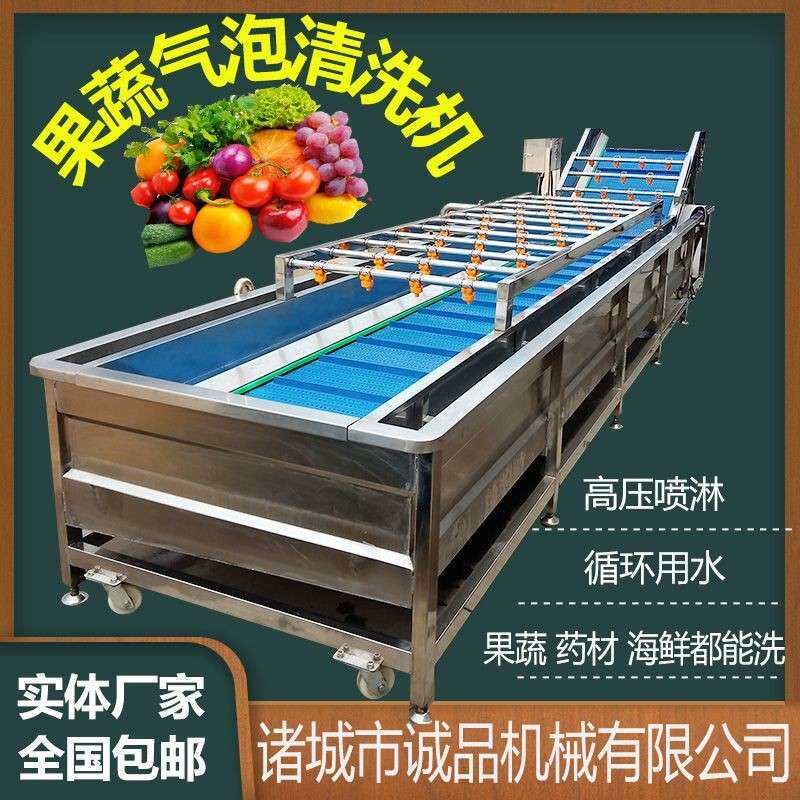 西红柿果蔬气泡清洗机土豆生姜去泥清洗机小香葱韭菜清洗风干线
