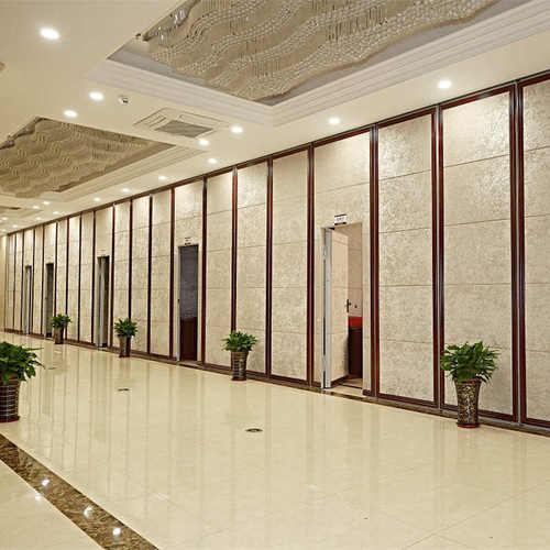 酒店包间移动隔断墙饭店包厢会议室大厅吊轨折叠移门活动隔断屏风