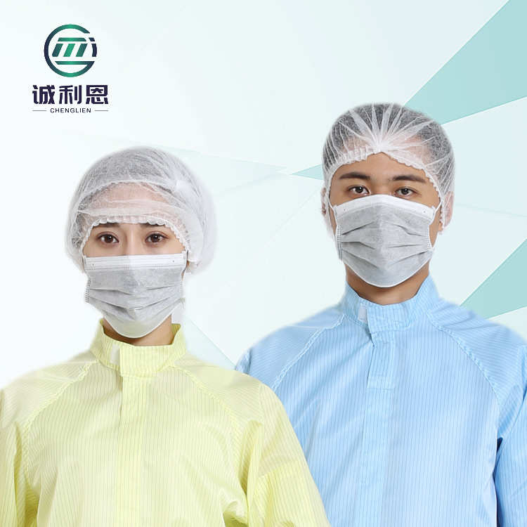 一次性条形帽现货批发无纺布头套厨师帽无尘车间一次性防尘帽子