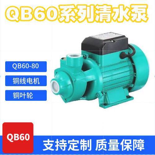 QB60家用小型清水增压泵110V220V铜线交流自吸泵QB80漩涡离心水泵