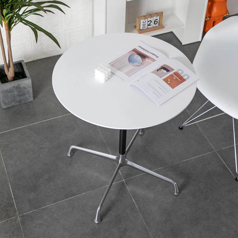 北欧3人小圆桌 轻奢时尚咖啡厅洽谈桌 简约设计会议办公桌