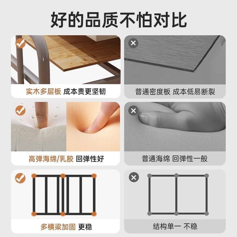 折叠单人床出租屋带床垫铁宿舍携硬74769板床办公室便人成午休陪图片