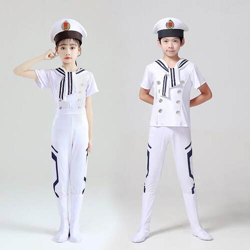 小荷风采舰行舞蹈服儿童海军六一表演服中小学生运动会合唱演出服