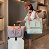 新款 扩展折叠旅行包大容量轻便收纳短途行李包干湿分离瑜伽健身包