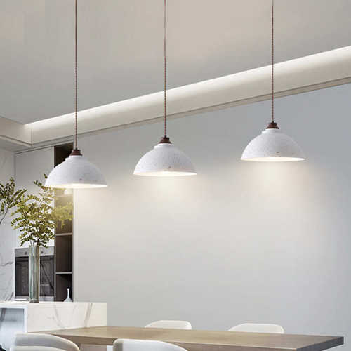 侘寂风锅盖吊灯餐厅灯复古loft餐饮火锅店吧台餐馆单头灯罩吊灯具
