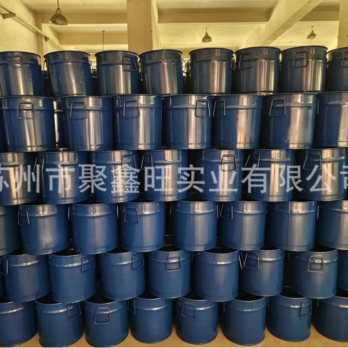 17l开口蓝桶20l化工桶铁皮桶烤漆桶钢桶钨粉桶厂家现货颜色可选