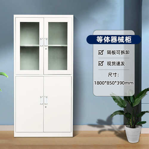 厂家带档案资料矮文件柜钢制锁储物柜办公室铁皮柜落地拆装柜子柜
