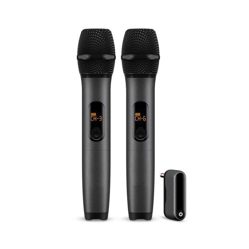 WIRELESSMICROPHONE无线麦克风家庭KTV音响一拖二话筒k歌舞台