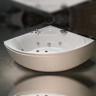 三角形扇形按摩浴缸款亚克力成人双人小户型转角恒温浴盆Jacuzzi
