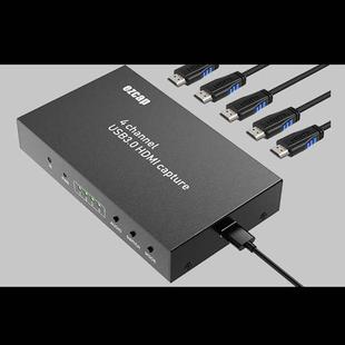 ezcap264四路HDMI高清视频切换采集直播盒USB3.0输出配有遥控器