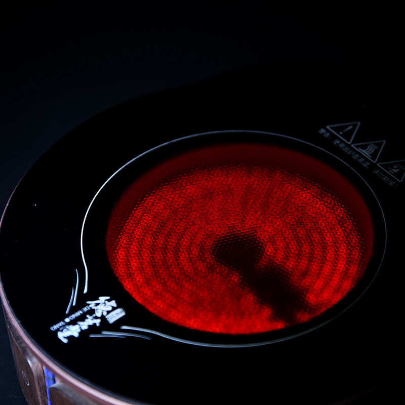 电陶炉升级版家用办公煮茶壶小型加热侧把蒸茶器蒸汽茶道泡茶茶炉