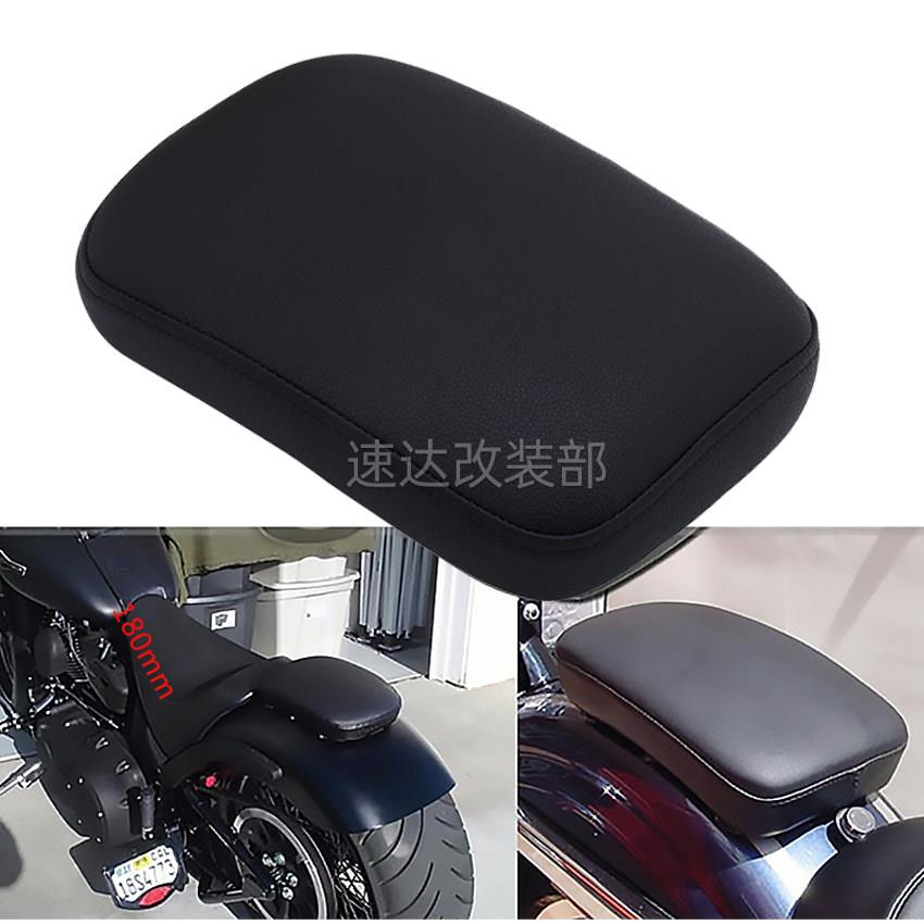 适用哈雷 XL883 1200 X48 72 摩托车坐垫 吸盘后座垫 改装座包
