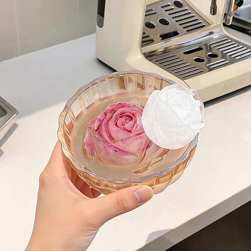 冰格模具制冰盒食品级独立玫瑰花冰块硅胶家用做冰棒冰棍夏季清凉