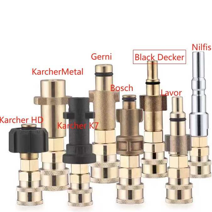 1/4亿力绿田指南车拉瓦改装配件高压洗车水枪泡沫壶接头多功能