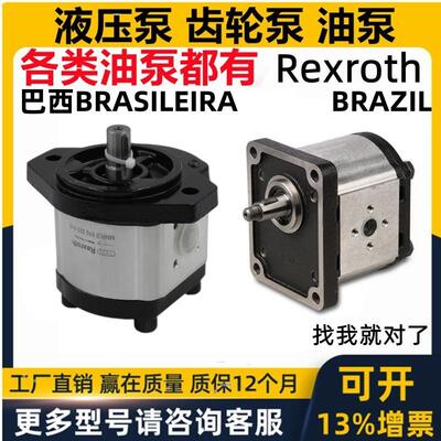 巴西REXROTH力士乐BRAZIL液压齿轮油泵BRASIEIRA马达F000510 510