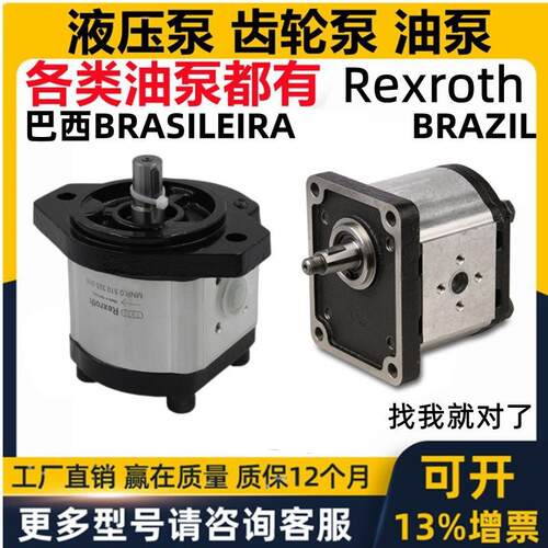 巴西REXROTH力士乐BRAZIL液压齿轮油泵BRASIEIRA马达F000510 510