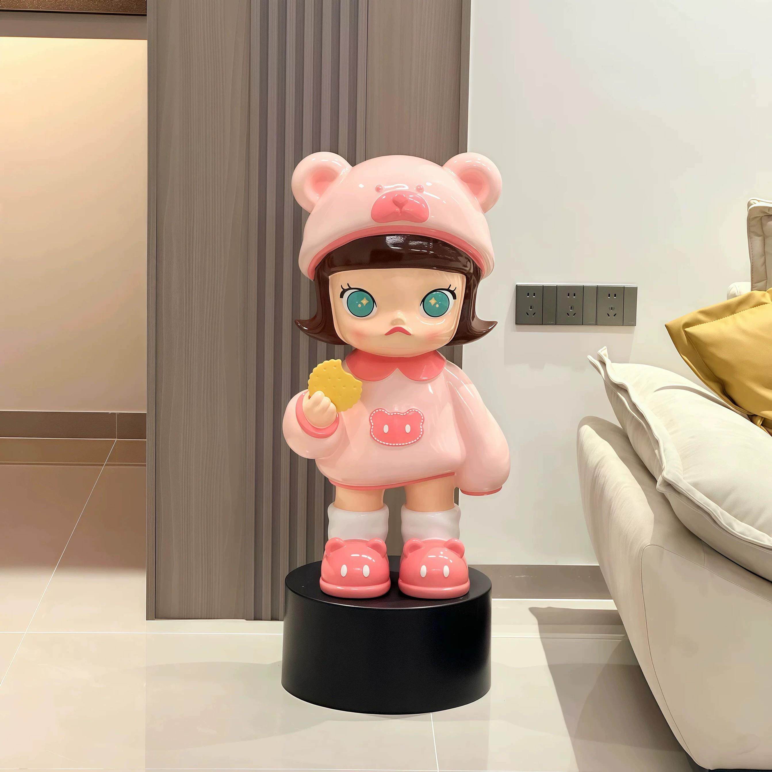 茉莉公主饼干 干女孩落地大摆件潮流卡通模型网红家居客厅橱窗装