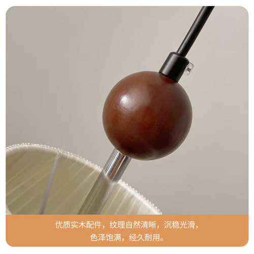 法式吊灯床头灯卧室餐厅吊灯高级感北欧奶油风简约温馨浪漫灯具