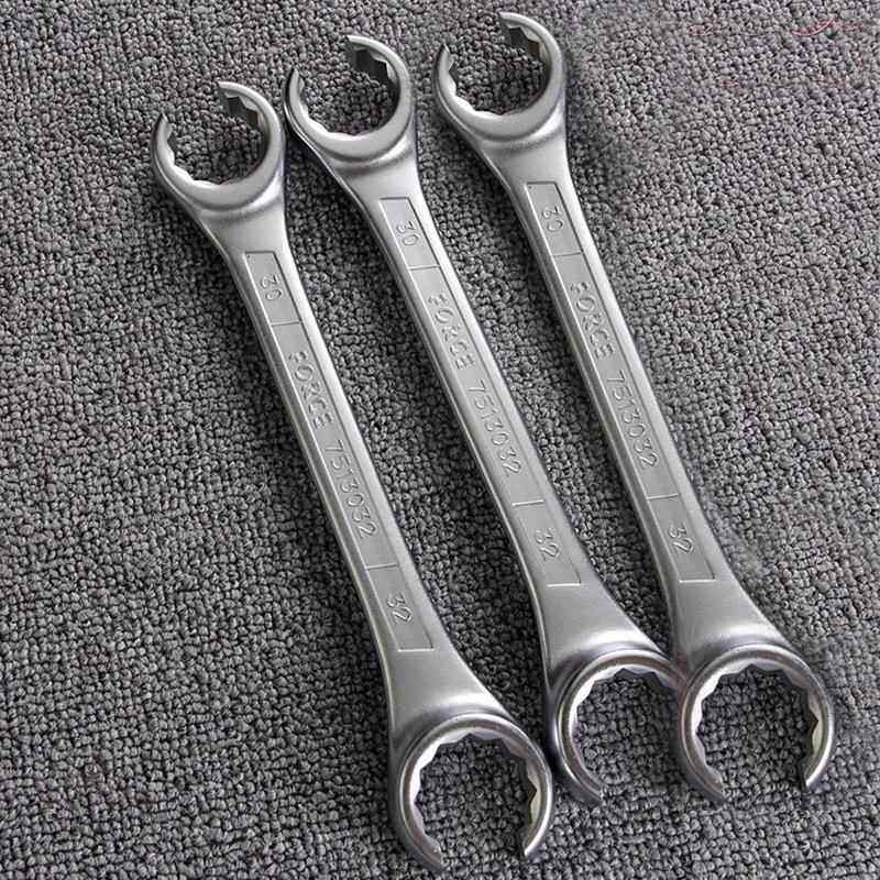 油管扳手管子扳梅手AKS开口扳花开口6-4手1mm双开气汽保维修工具