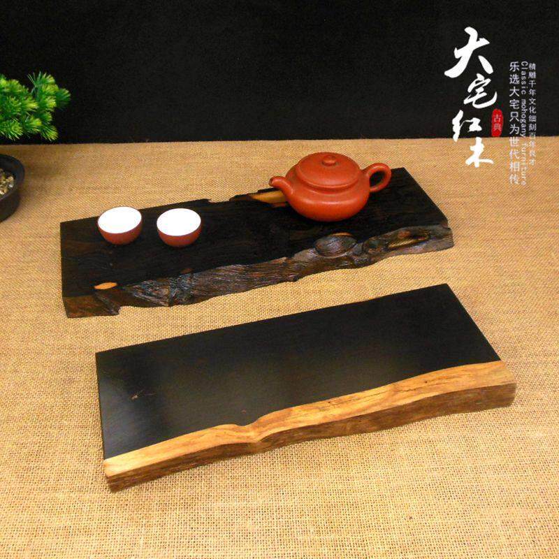 黑檀复古茶台原木天然紫砂壶旧干泡台小茶盘件底JNO座怀盆景展示