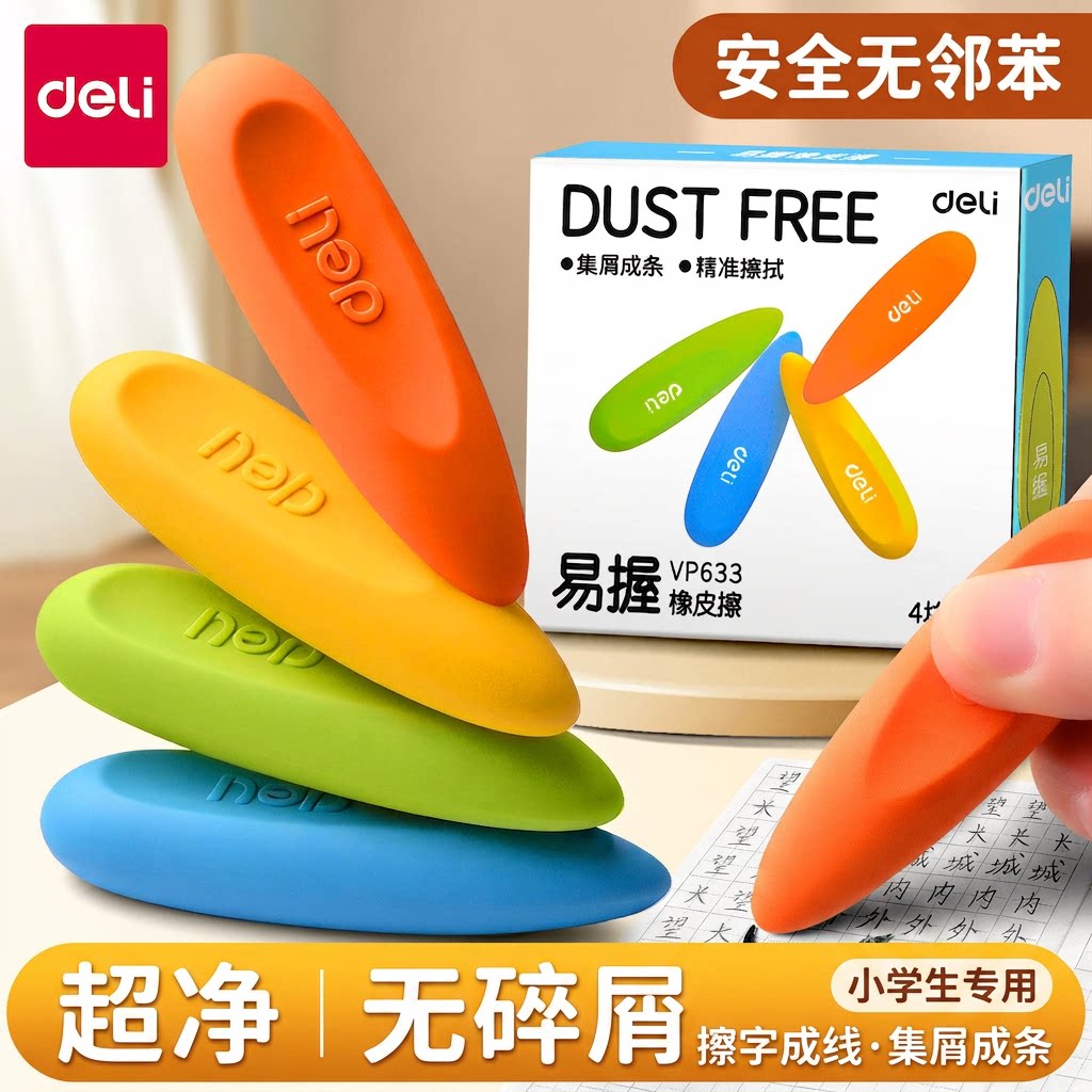 【易握结构】得力易握双头橡皮图片